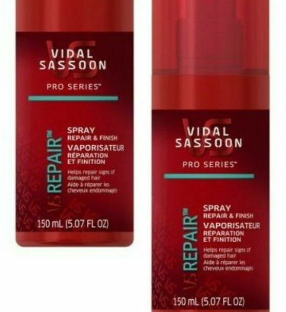 ( LOT 2 ) X VIDAL SASSOON Repair & Finish Spray Smoothing Protect Hair 5 oz Each