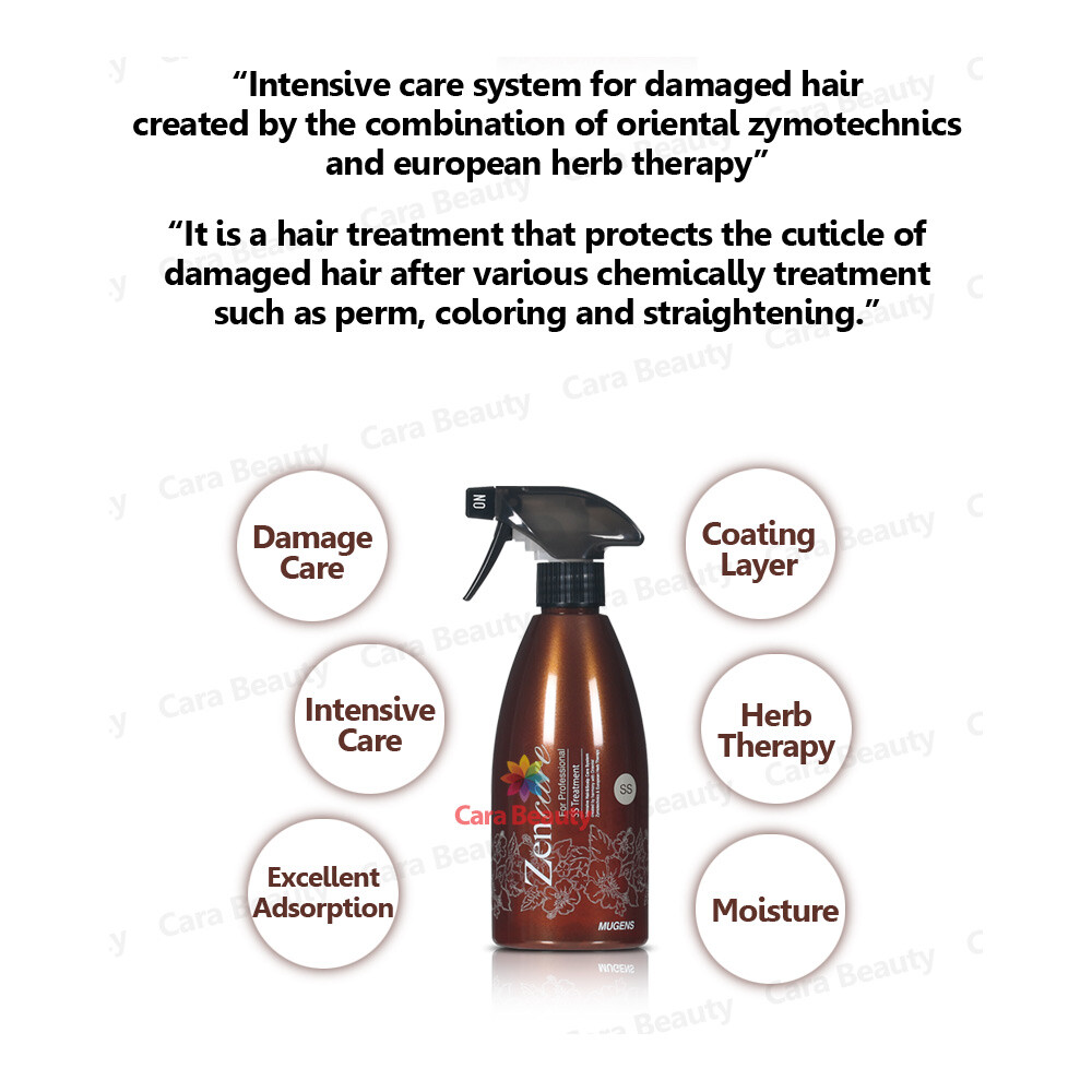 Mugens Zen Care SS Treatment 500ml / Spray / Intensive Care for chemically hair