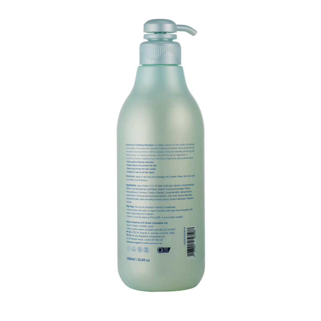 ❤❤ COCOCHOCO Pro CLARIFYING SHAMPOO 1000ml 1L Gold Keratin Salon Brazil EXPRESS