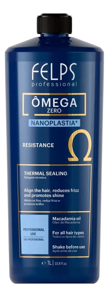 Felps Omega Zero Sensitive And Resistance Treatment Keratin Brazilian 2x1L/34.Oz