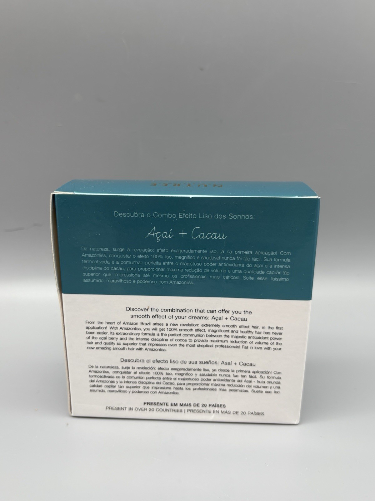 Nutree Amazonliss Keratin Hair Treatment Straightening 2.03 floz 3 Step Kit 3/25
