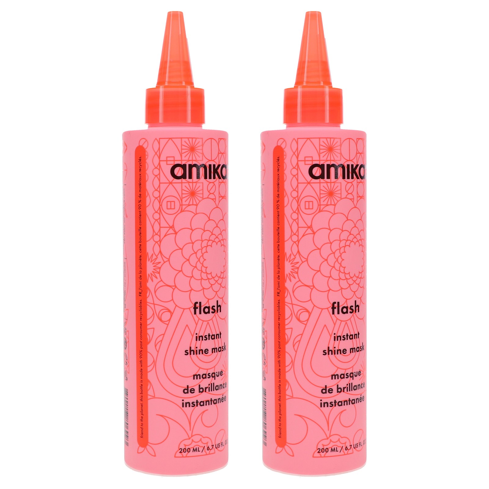 Amika Flash Instant Shine Mask 6.7 oz 2 Pack