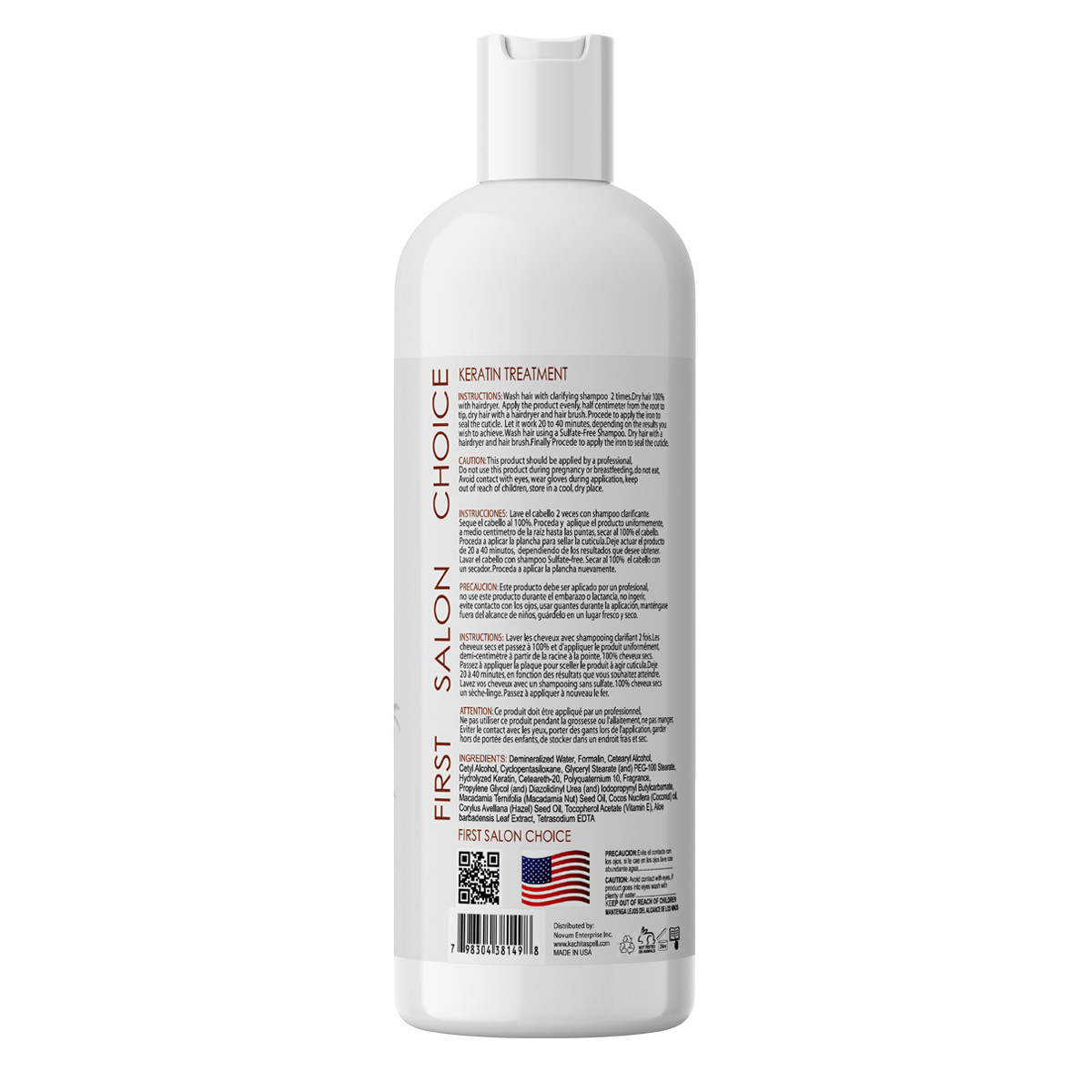 Brazilian Keratin Treatment Kachita Spell Chocolate 32floz+ Shampoo Conditioner