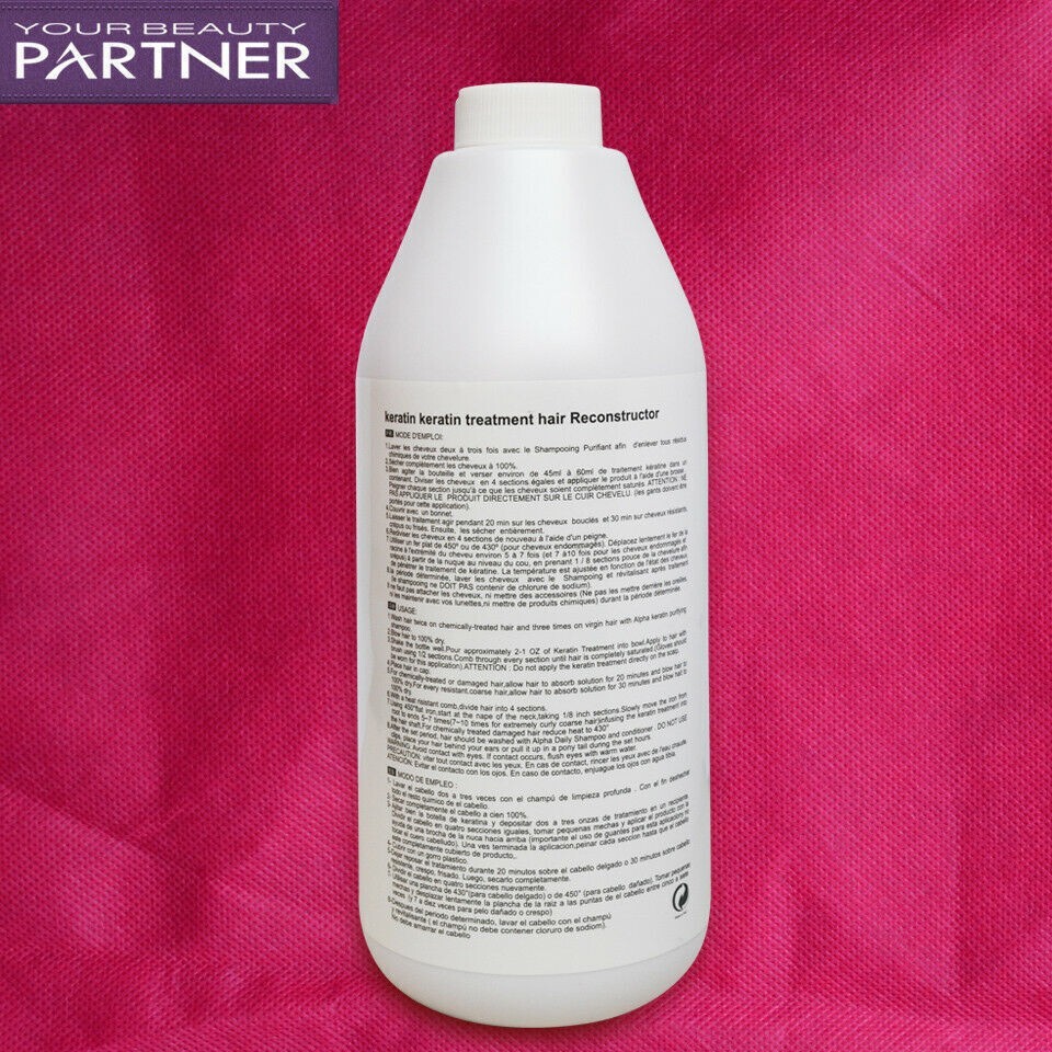 12% Pure Keratin Curly Hair Repair Treatment Professional Use Only 1000ml / 34oz