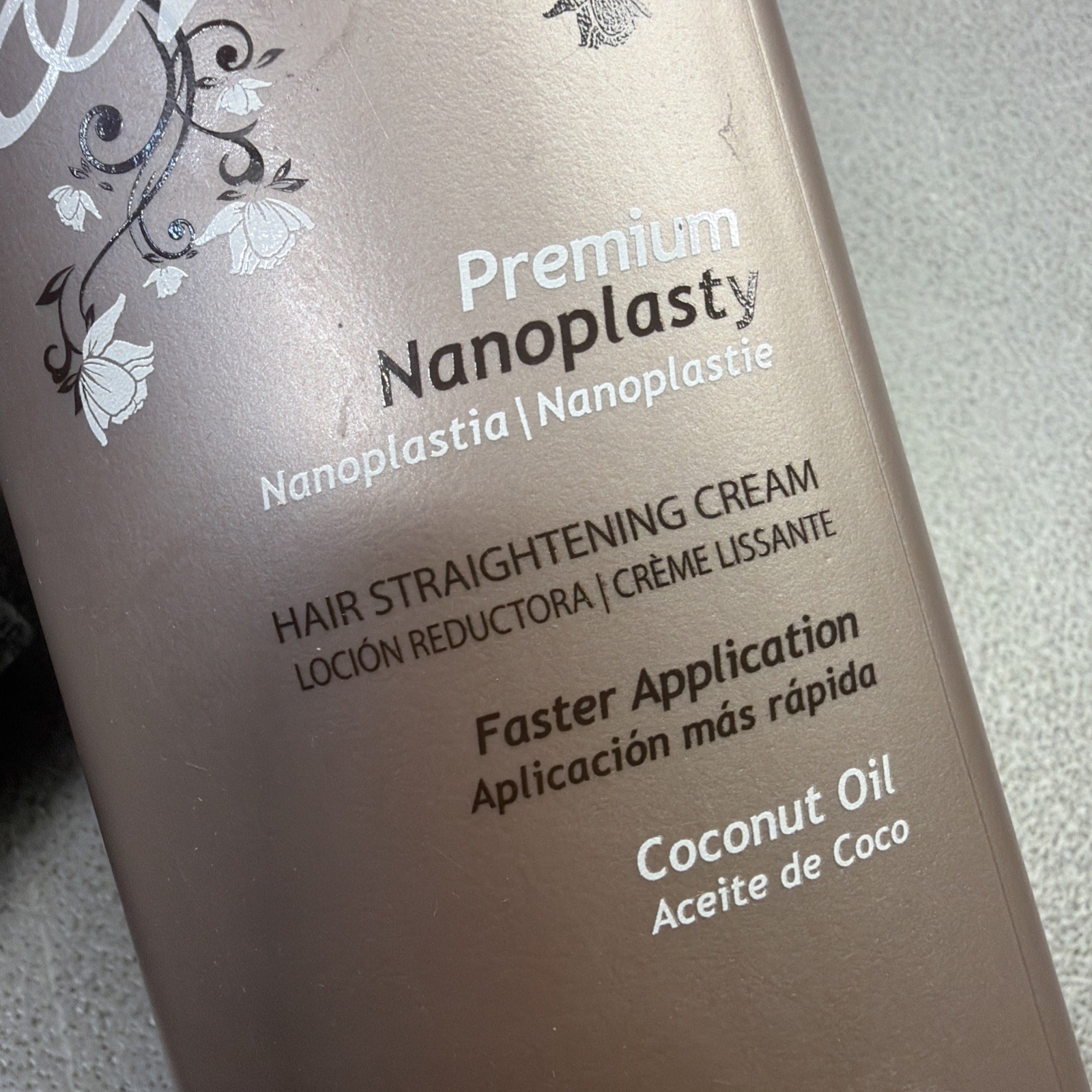Floractive W-One Premium NANOPLASTY Hair Straightener CREAM 1L COCONUT OIL
