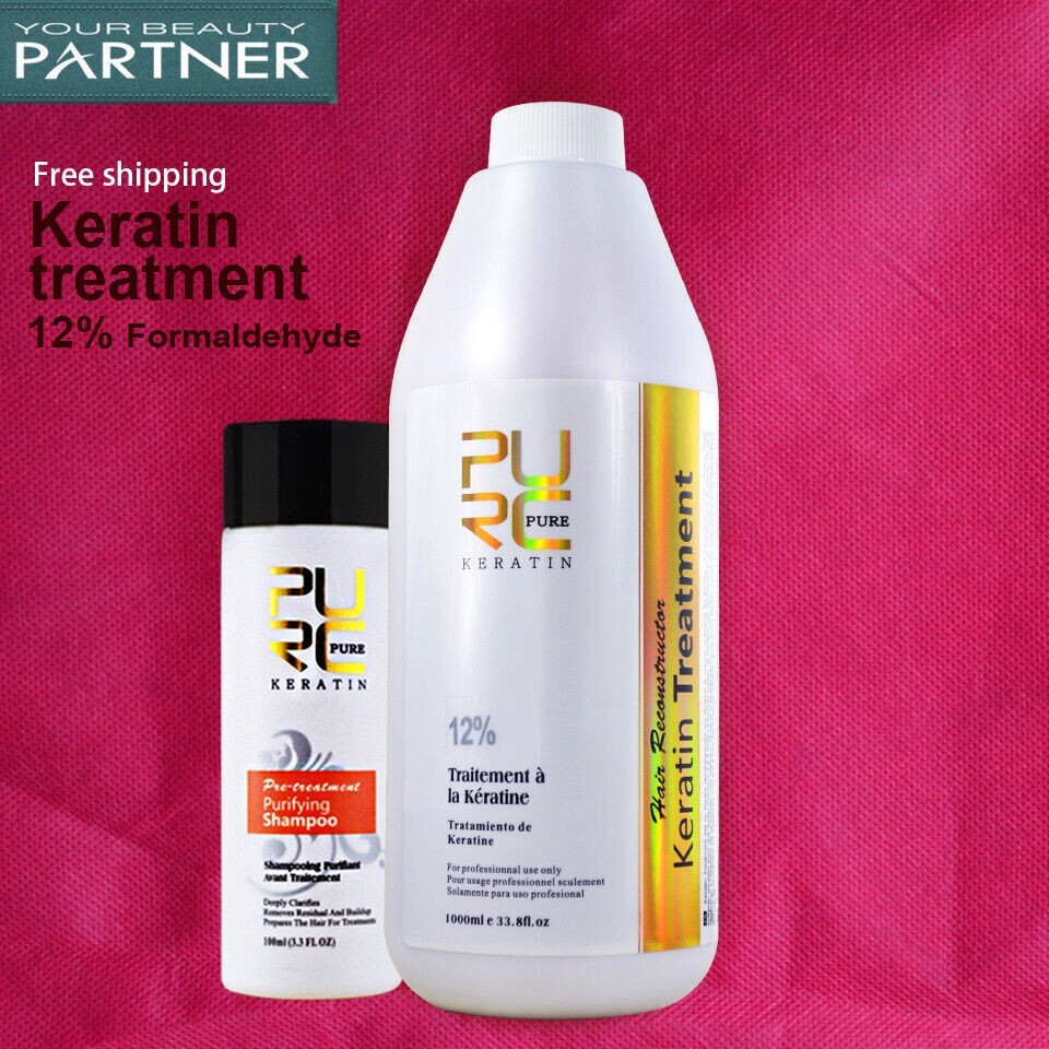 12% Pure Keratin Curly Hair Repair Treatment Professional Use Only 1000ml / 34oz