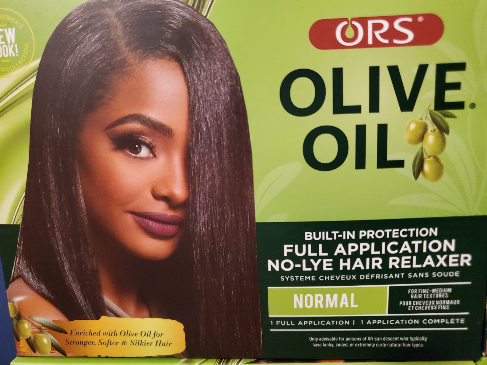 Lot of 2 Ors Full Application No Lye Hair Relaxer Normal 09/2028