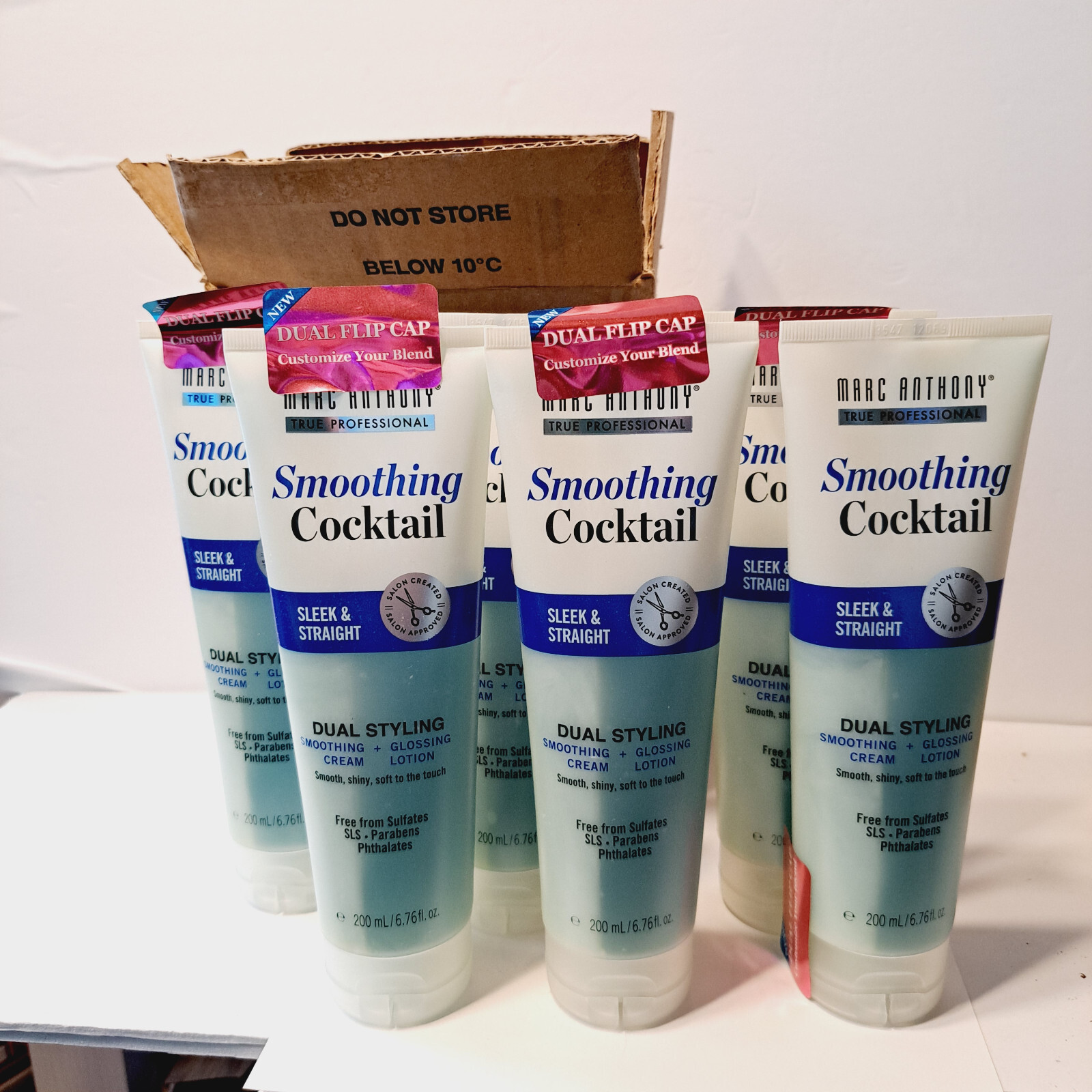 (6) Marc Anthony – Smoothing Cocktail Sleek & Straight Dual Styling 6.76 oz
