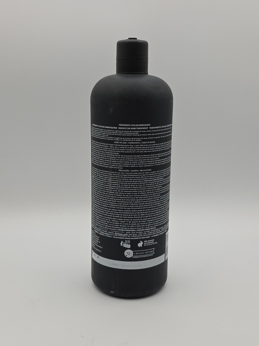 G HAIR MOROCCAN HAIR SMOOTHING TREATMENT BOTTLE 34floz 1000ml