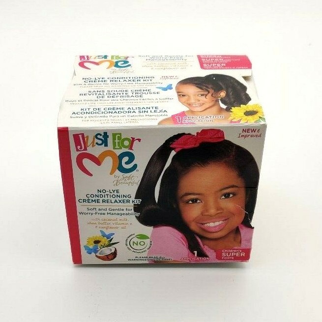 SOFT & BEAUTIFUL JUST FOR ME NO-LYE CONDITIONING CREME RELAXER KIT SUPER