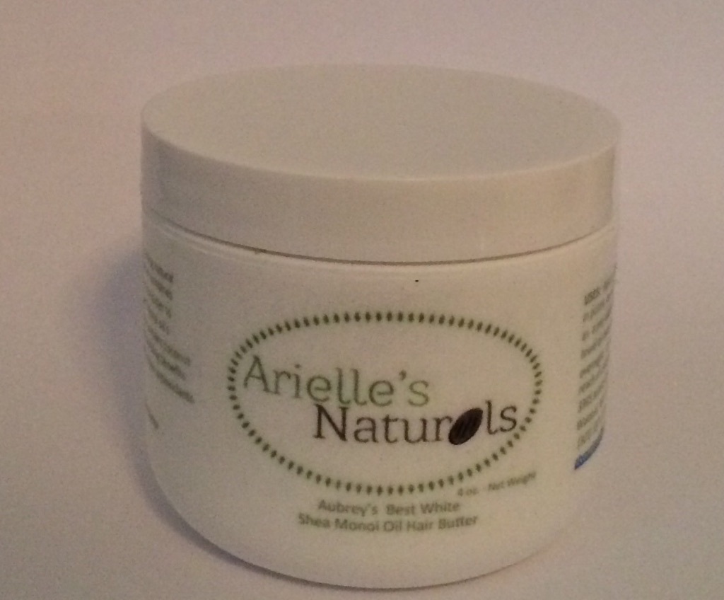 Arielle’s Naturals White, Monoi Oil w/Shea & Black Cocoa Butter Hair/Body Butter