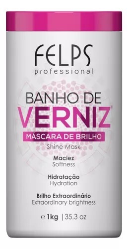 Felps Xmix Professional – Banho De Verniz, Shine Mask 1Kg/35.3 Oz Intense Shine