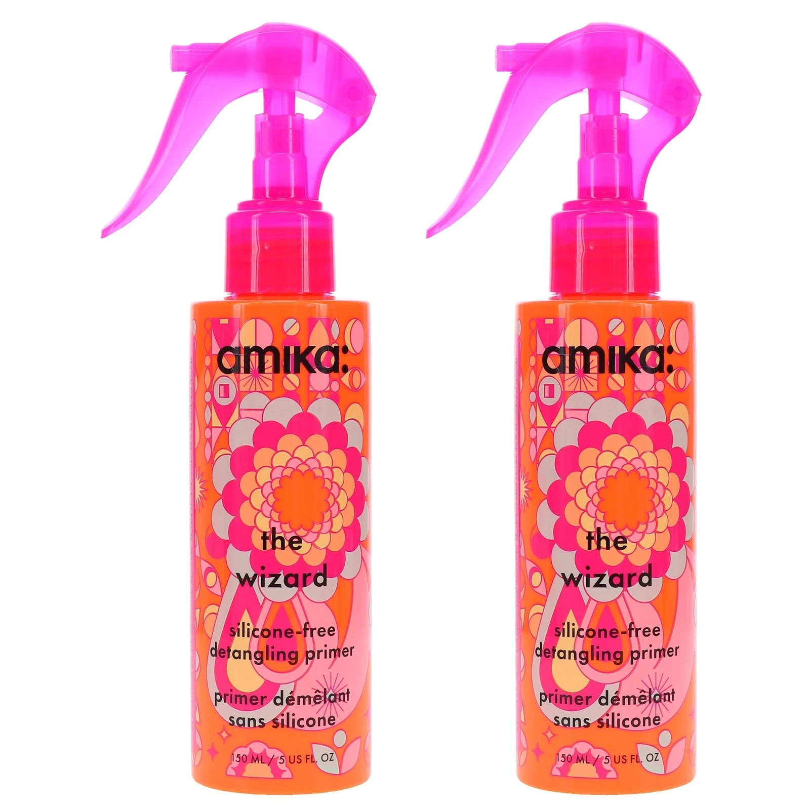 Amika The Wizard Silicone-Free Detangling Primer 5 oz – 2 Pack