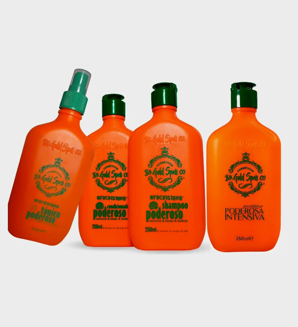 Kit Gold Spell: Shampoo + Conditioner + Powerful Tonic + Intensive Mask /4x250ml