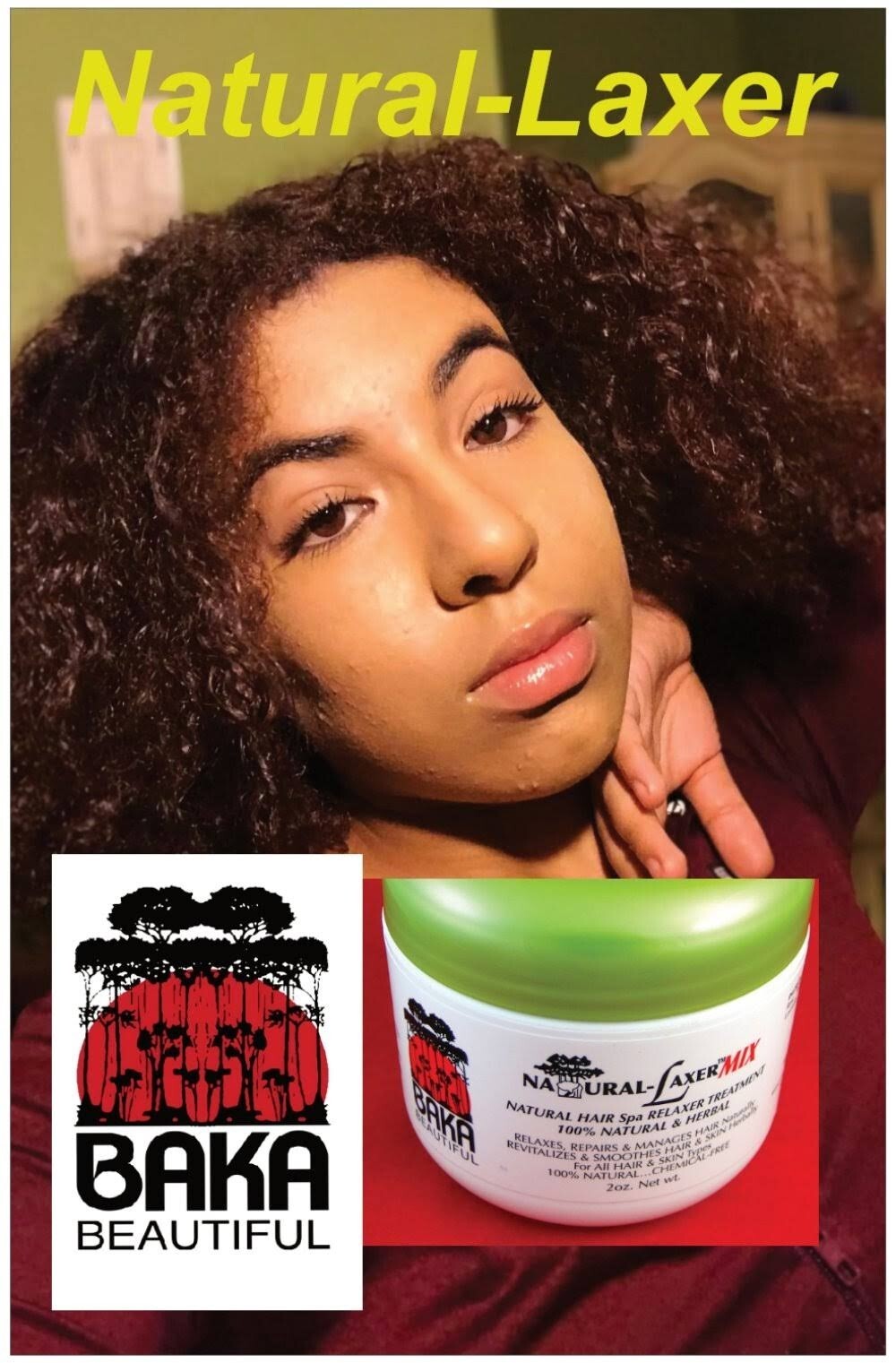 Organic hair care, All Natural Hair Relaxer NO Chemicals, Natural-Laxer Mix 2 oz