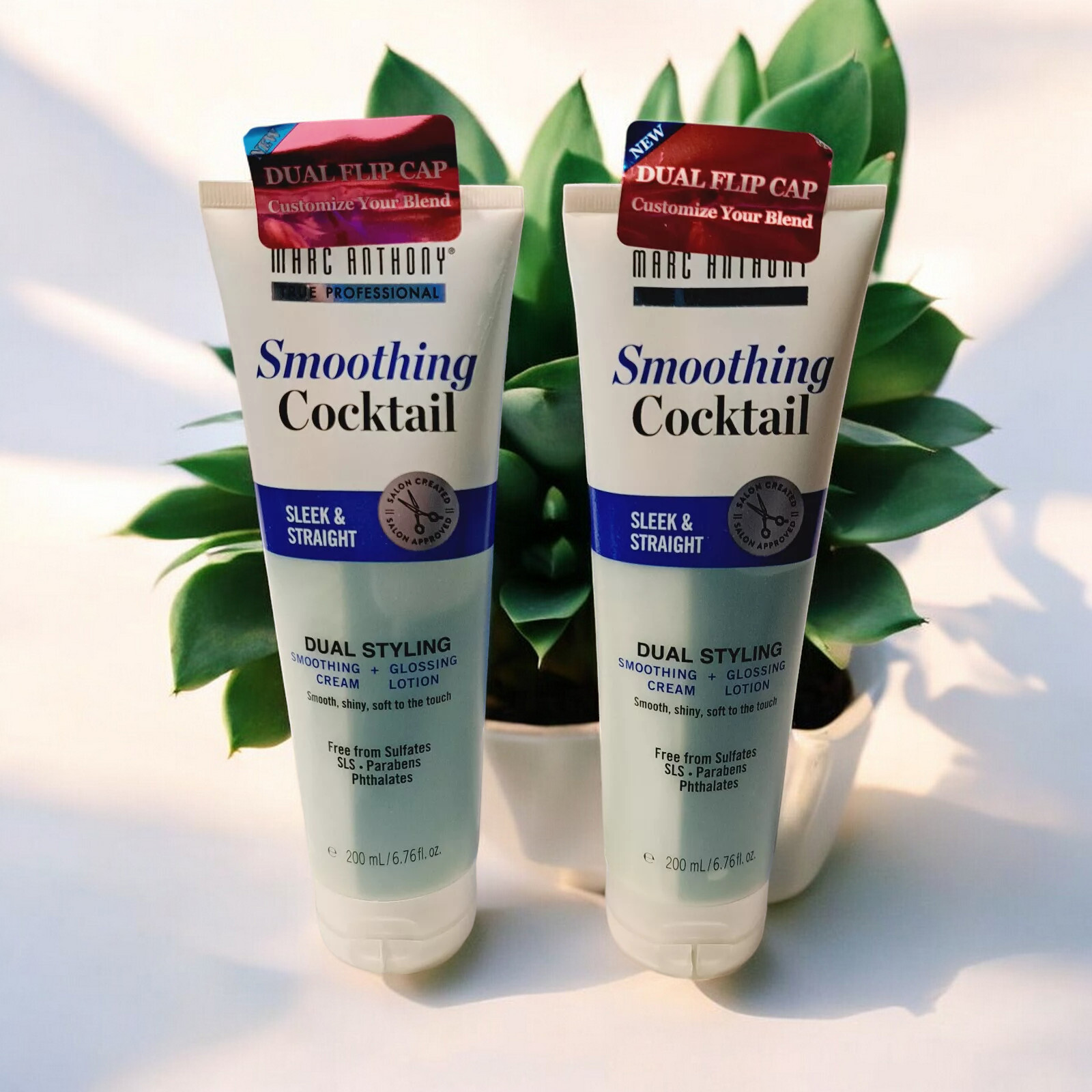 (2)Marc Anthony – Smoothing Cocktail Sleek & Straight Dual Styling 6.76 oz