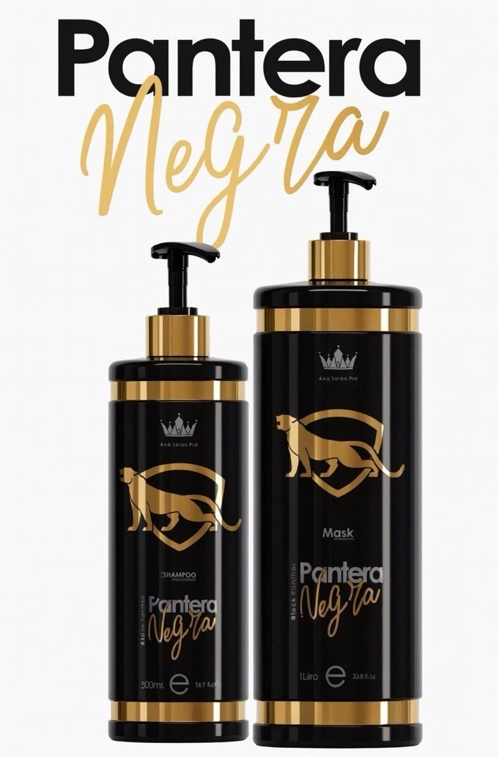 Keratina Brasileña Pantera Negra Black Panter Hair Treatment 1L