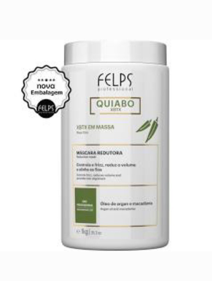 Felps Okra Xbtx Reducing Mask/Controls Frizz, Reduces Volume and Aligns Hair
