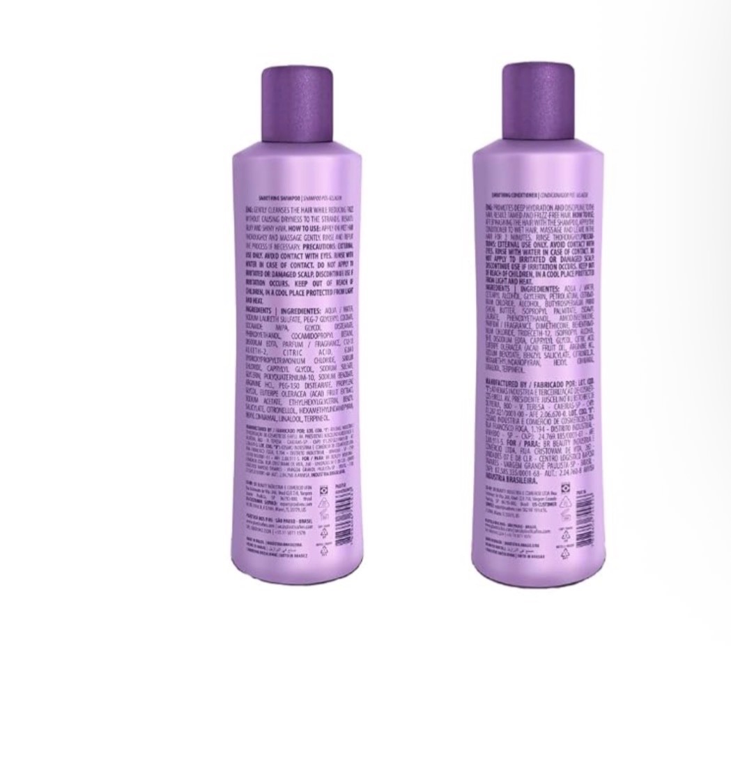 Plastica Dos Fios Keratin Shampoo & Conditioner Set 2x300ml Hair Smoothing