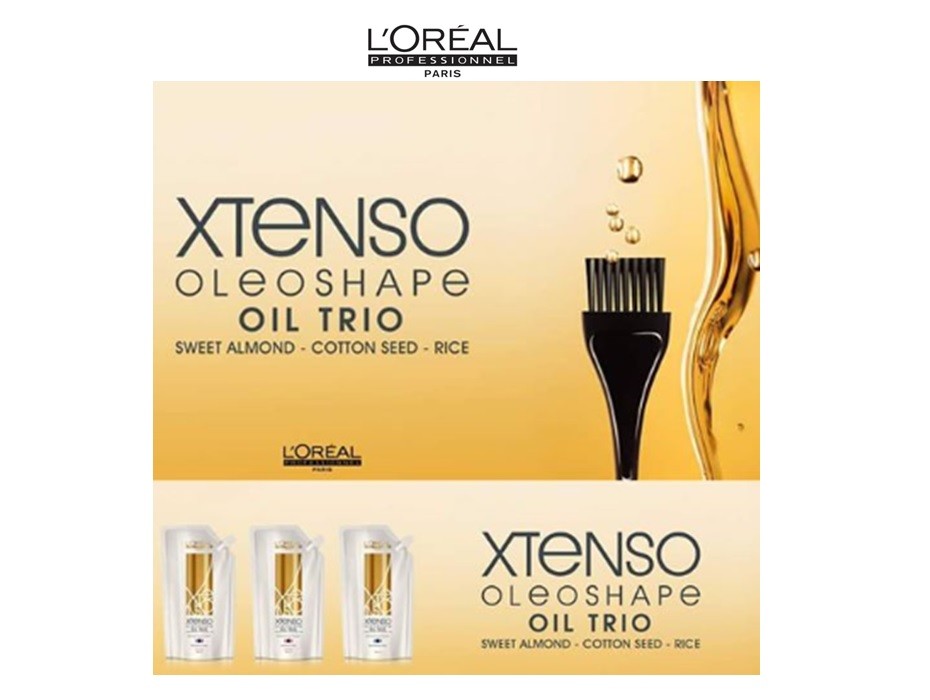 LOREAL XTenso Oleoshape Hair Straightener Straightening Cream 125ml Professional