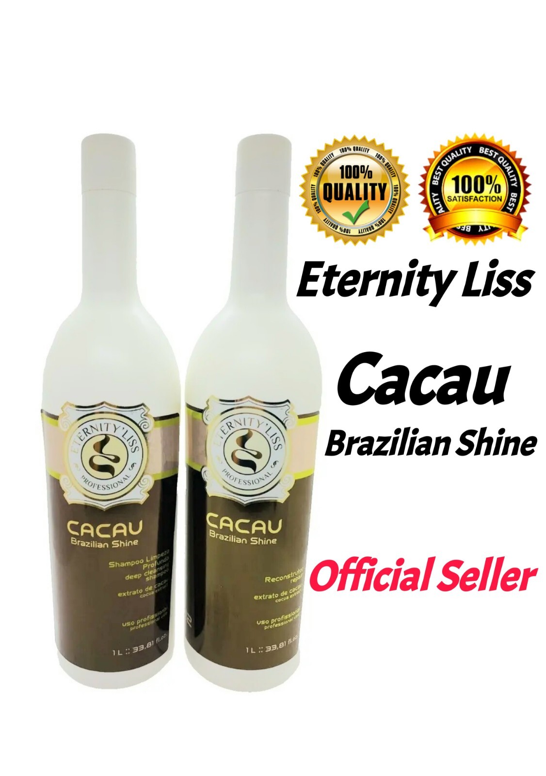 ETERNITY LISS – BRAZILIAN SHINE HAIR TREATMENT KIT COCOA KERATIN 2X1L/34 Oz