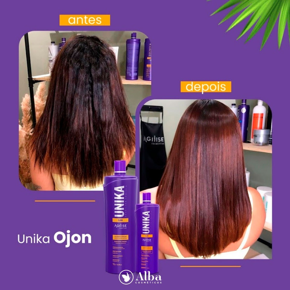 Agilise Unika Ojon Straightening Brazilian Hair Progressive Keratin Treatment 1L