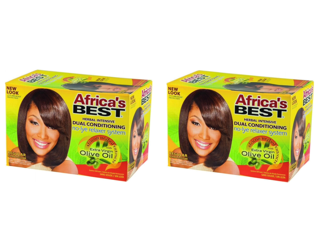 AFRICA’S BEST TWIN PACK! Intensive Dual Conditioning No-Lye Hair Relaxer – NEW!