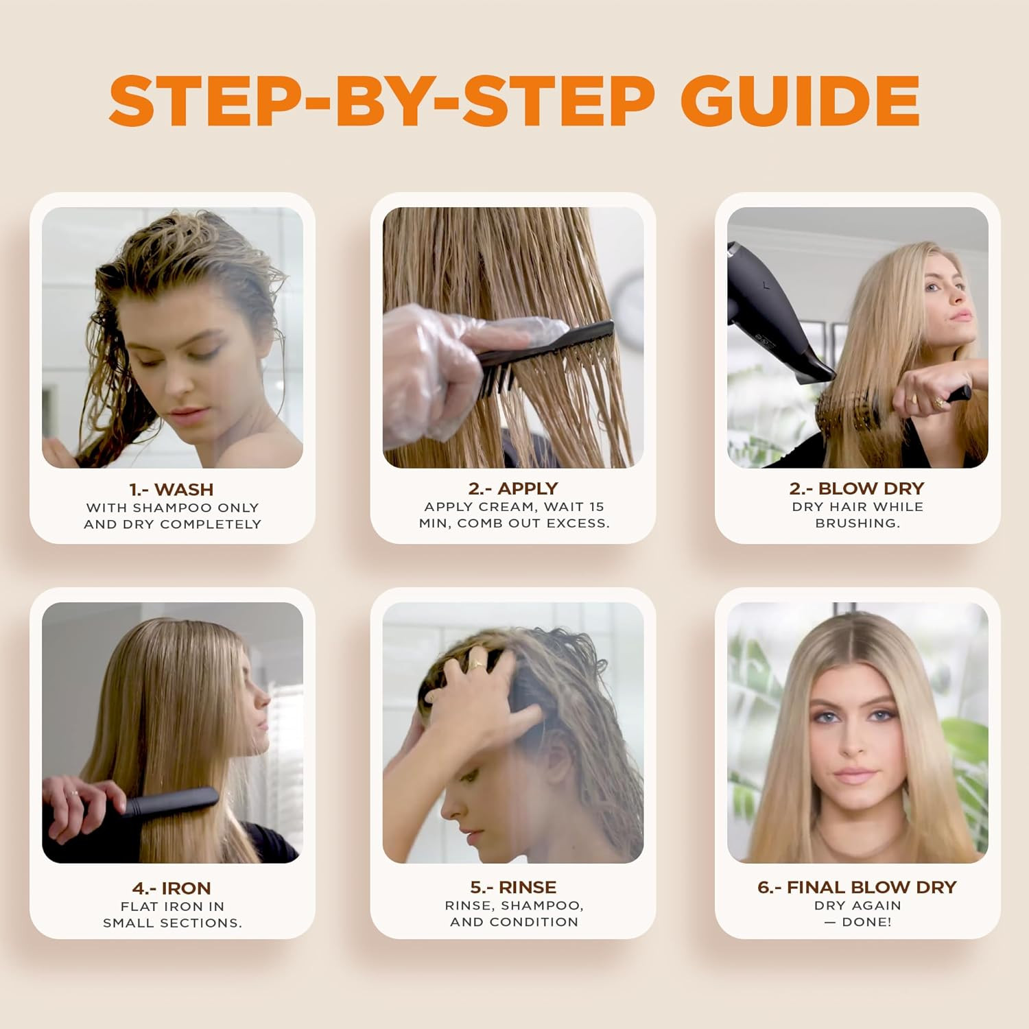 Brazilian Straightening Kit, 12 Weeks of Home Use Professional Straightening, wi