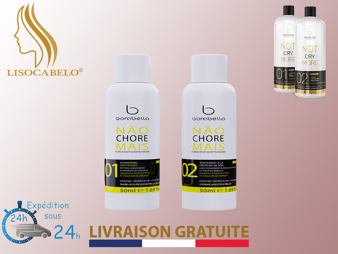 Kit 2x50ml Smoothing Without Formaldehyde to The Protein Silk borabella Nao