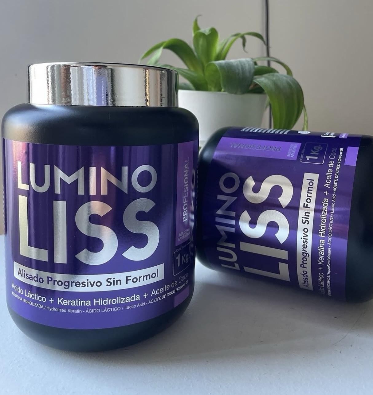LUMINO LISS Alisado Progresivo Sin Formol 1kg Keratina Brillo Espejo