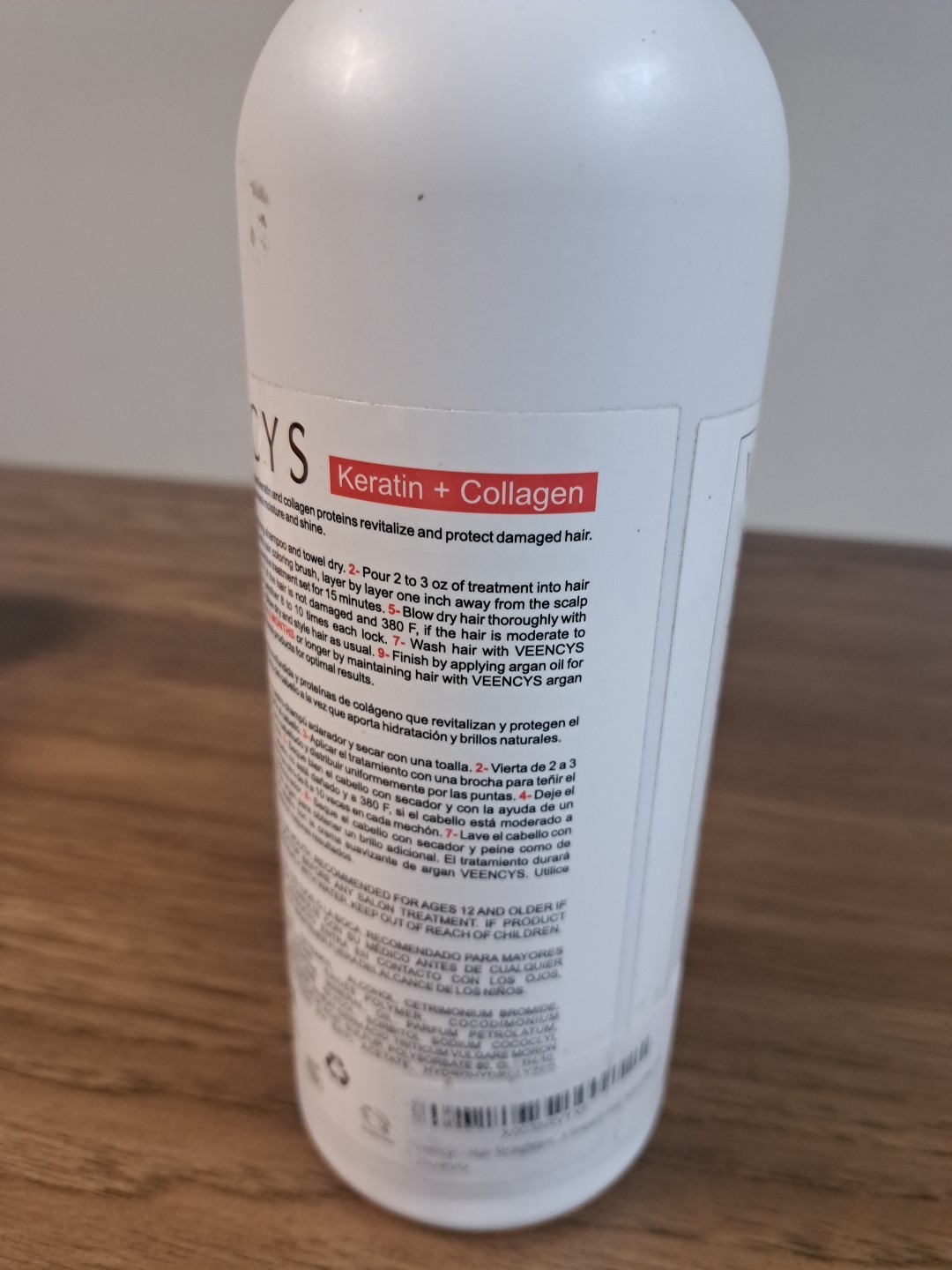 VEENCYS Brazilian keratin Infused with Chocolate Straightening Treatment 32 oz