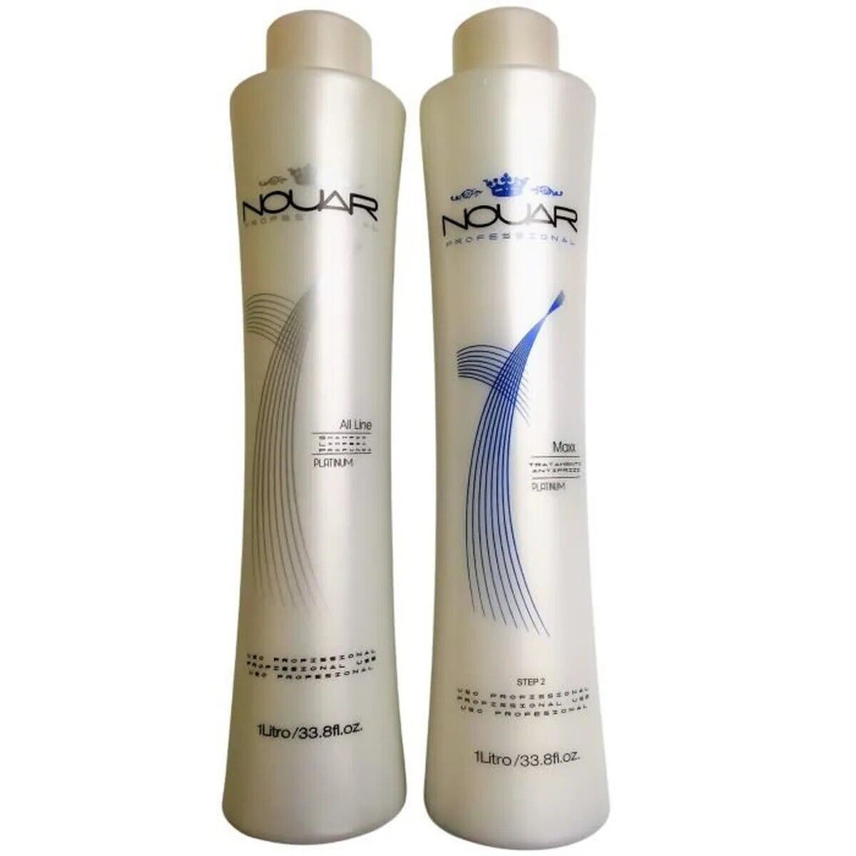 Nouar Maxx Platinum Progressive Brazilian Keratin Treatment Kit 2x1L/33.8 fl.oz