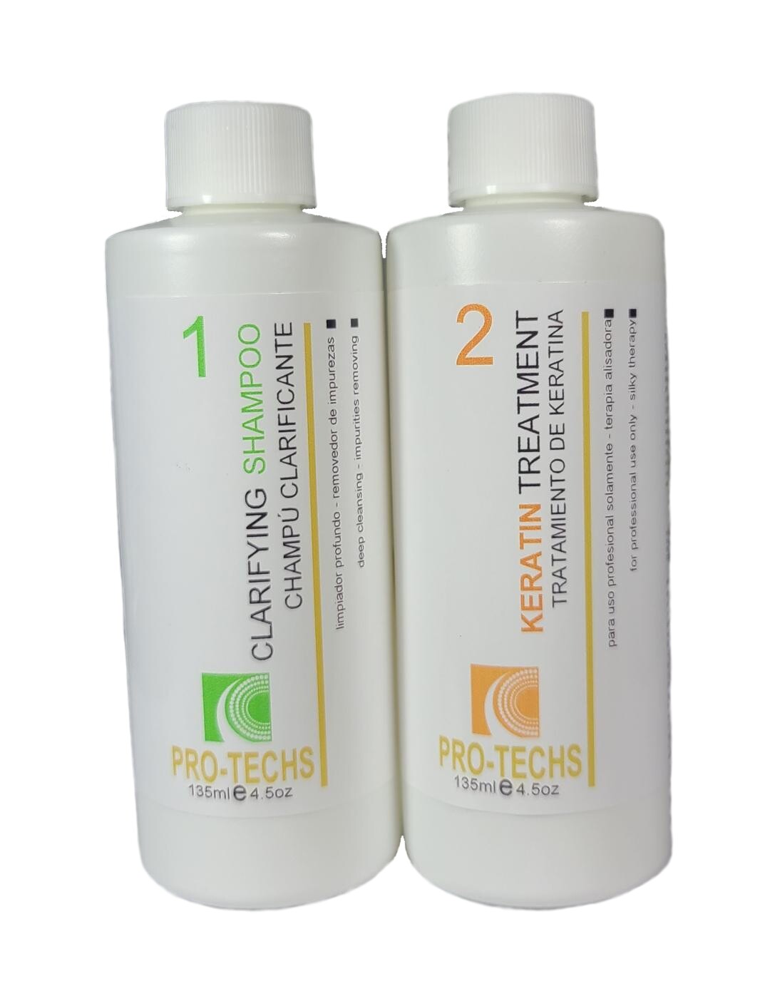 PRO-TECHS KERATIN FORMADEHYDE FREE For All Types of Hair 4.5oz / 135ml