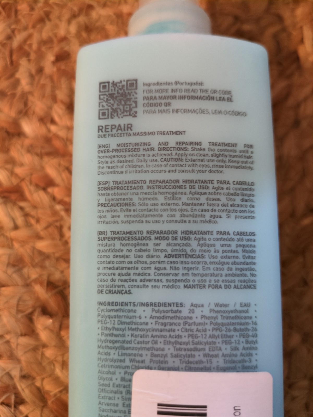 Tec Italy Due Faccetta Massimo Hydro Nourishing Hair Treatment – 300 ml/10.1 oz