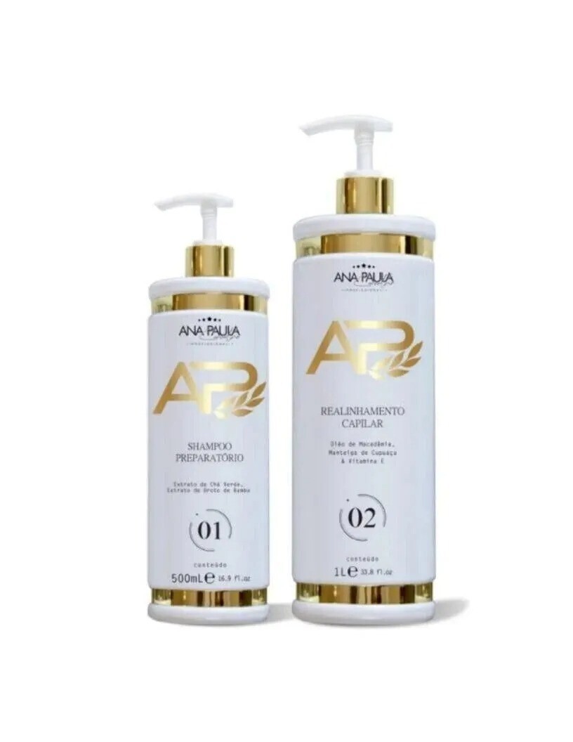 AP Ana Paula Carvalho Liso Lambido Hair Capillary Straightening Progressive Kit