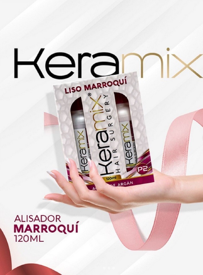 CIRUGIA CAPILAR KERAMIX ALISADOR MARROQUI ALISADO KERATINA PROFESIONAL KIT 120ML
