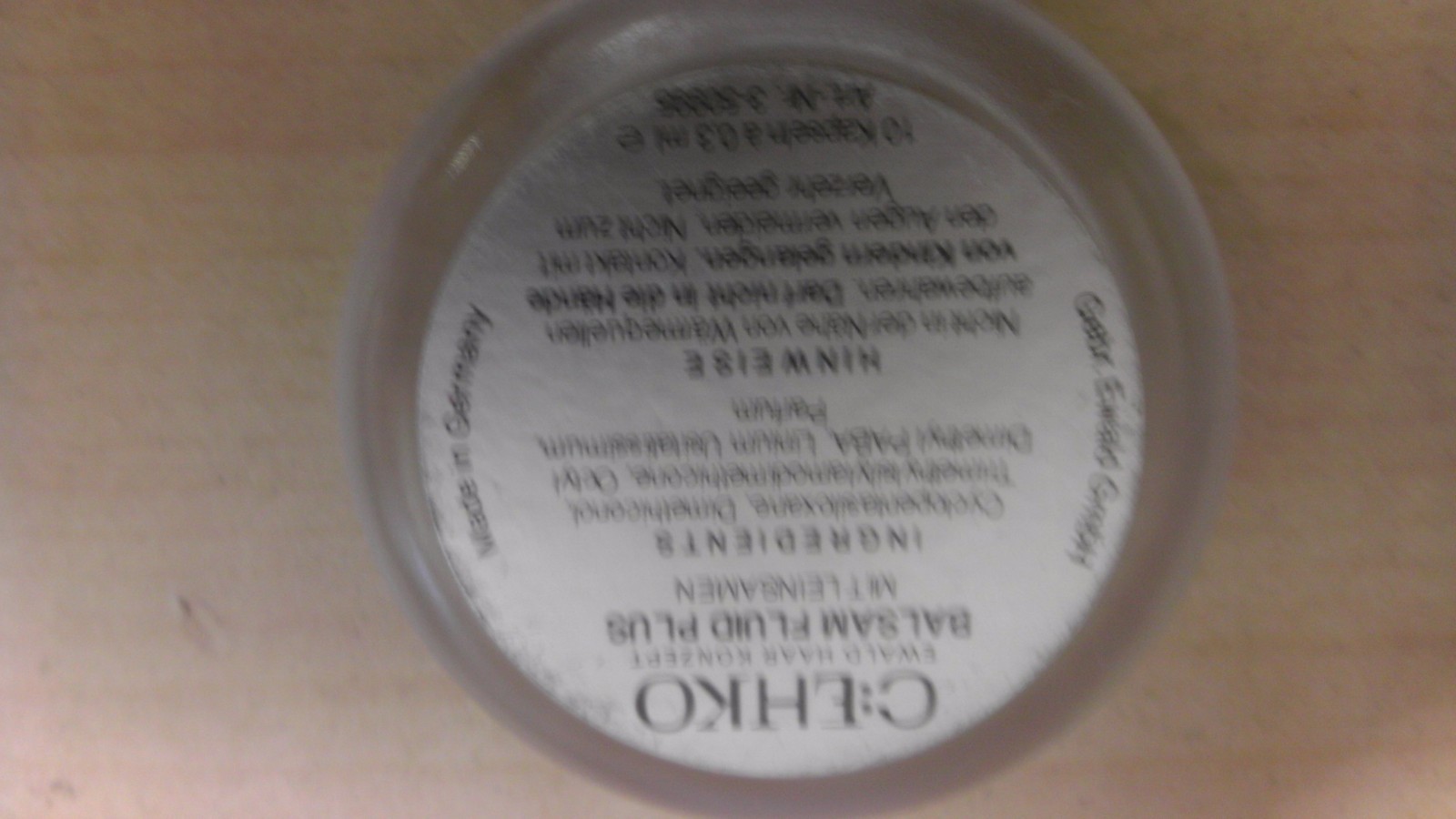 30 Treatments C:ehko Silicone Balsam Fluid Plus Therapy For Hair Care