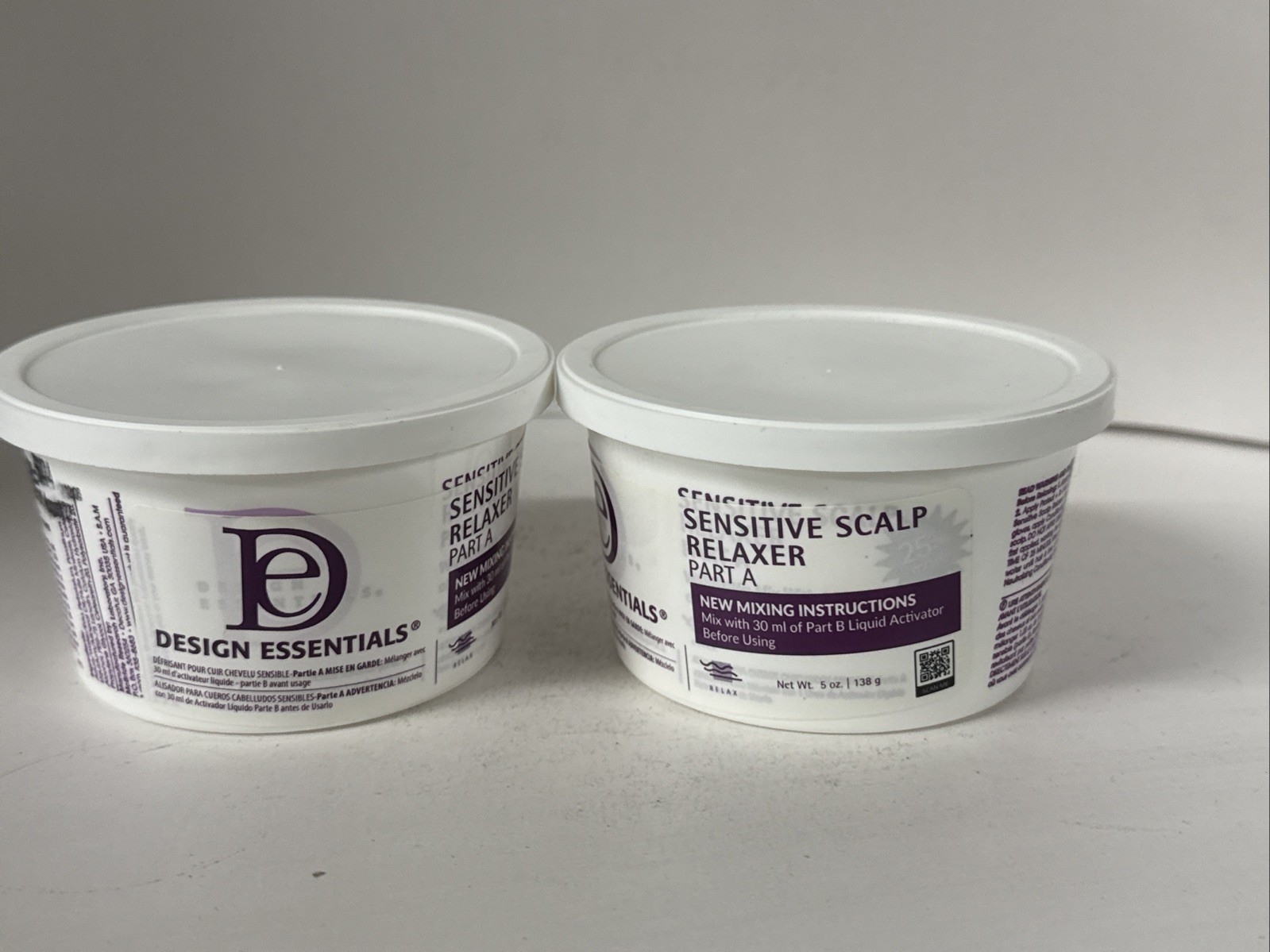2 Pack Design Essentials Sensitive Scalp Relaxers Part A- 5oz