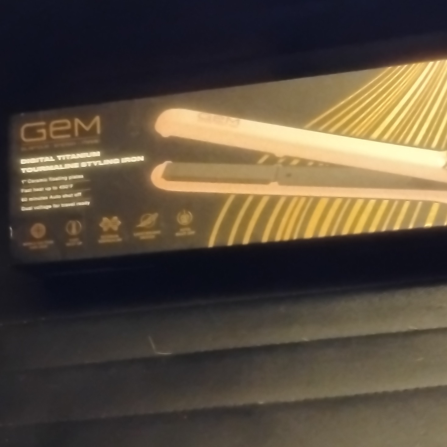 GEM Pink Digital Titanium Tourmaline Styling Iron