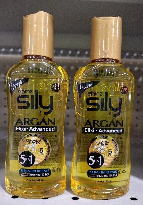 2X SHINE SILY ARGAN ELIXIR OIL ( ACEITE ARGAN ) – 2 De 105ml c/u -ENVIO GRATIS