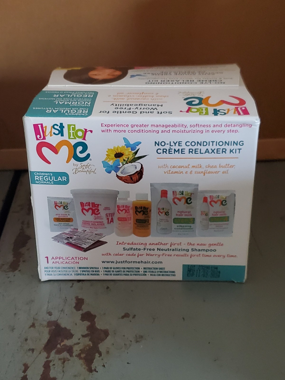 (BB 11/28) Just For Me No-Lye Conditioning Creme Relaxer Kit Children’s Regular