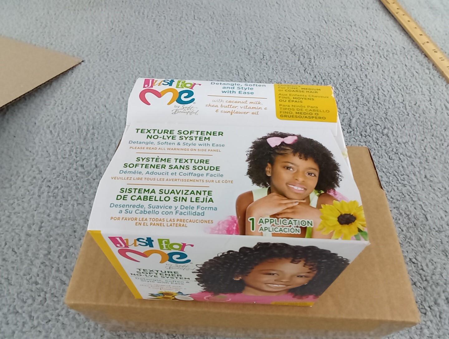 Soft & Beautiful Just For Me Texture Softener No-Lye System ~ 1 Application Kit