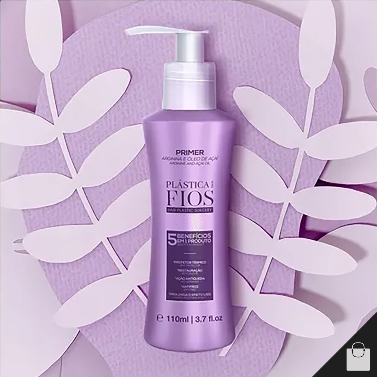 Cadiveu Plastica dos Fios Primer Leave-in Smoothing Hair Treatment 110ml 3.7oz