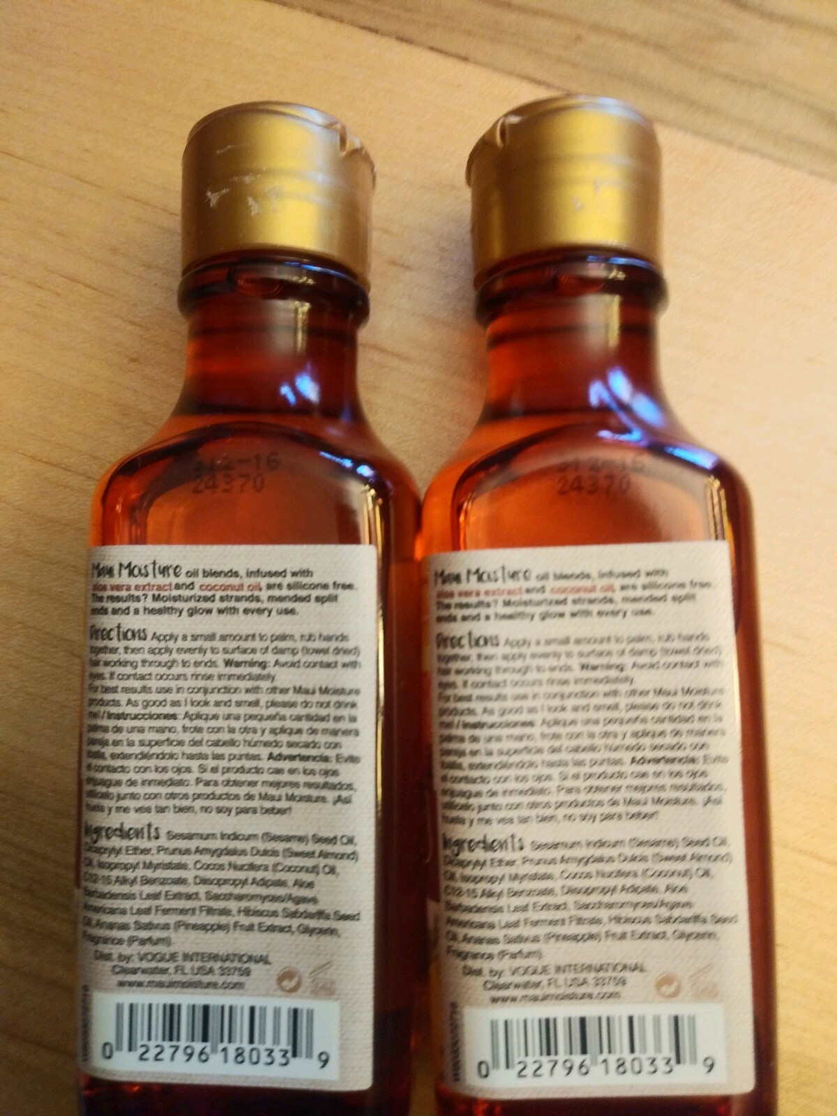 MAUI MOISTURE STRENGTH & ANTI-BREAKAGE AGAVE RAW OIL 4.2 Ounce 2 pack! NEW