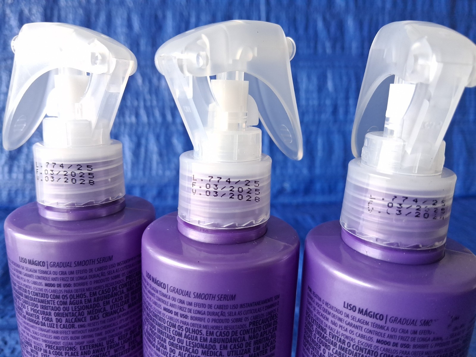 3x Cadiveu Plastica dos Fios LISO MAGICO Gradual Smooth Serum Treatment 215ml ea