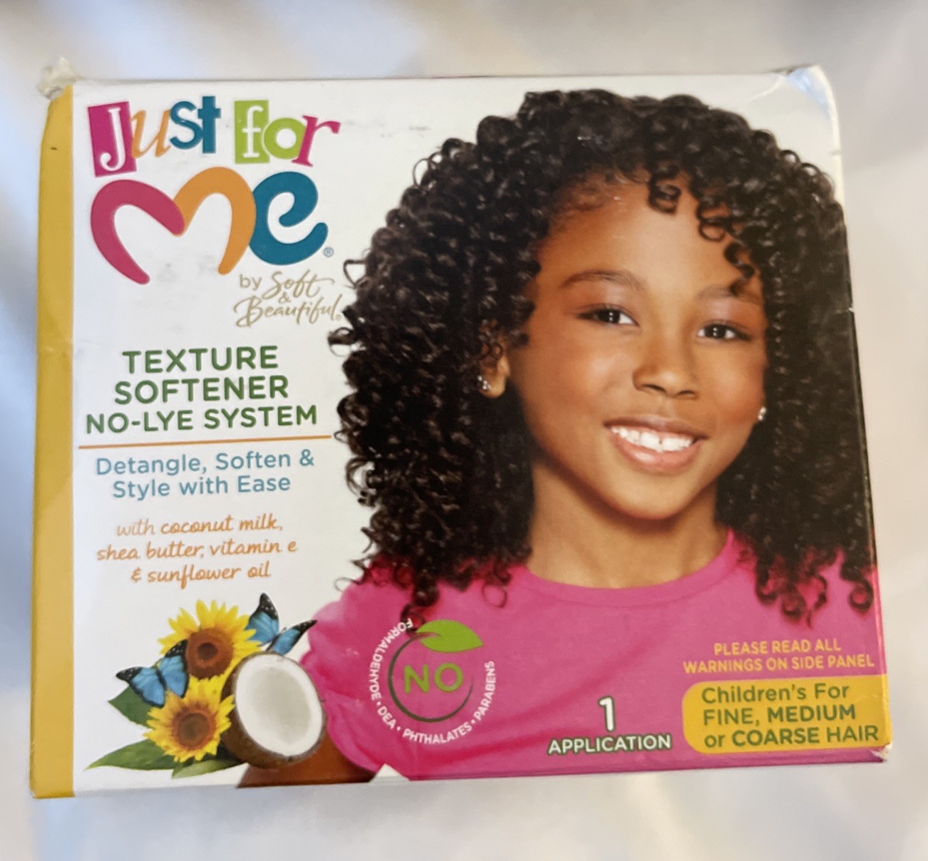 JUST FOR ME By Soft & Beautiful Texture Softener No-Lye System Kid Medium Coarse