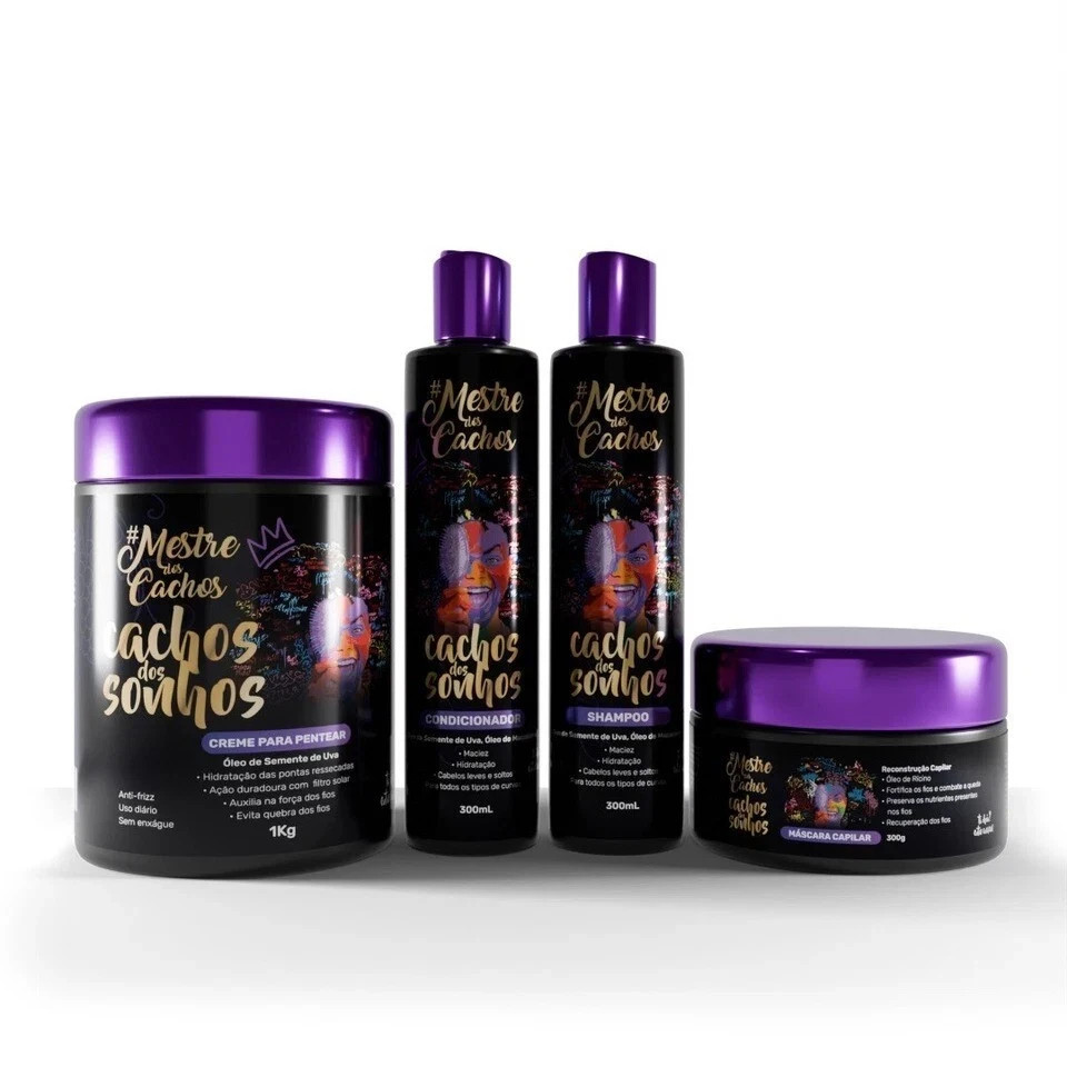 Master of Curls Dreams Kit 4 Units – Complete Treatment for 4ABC Afro & Curly Ha