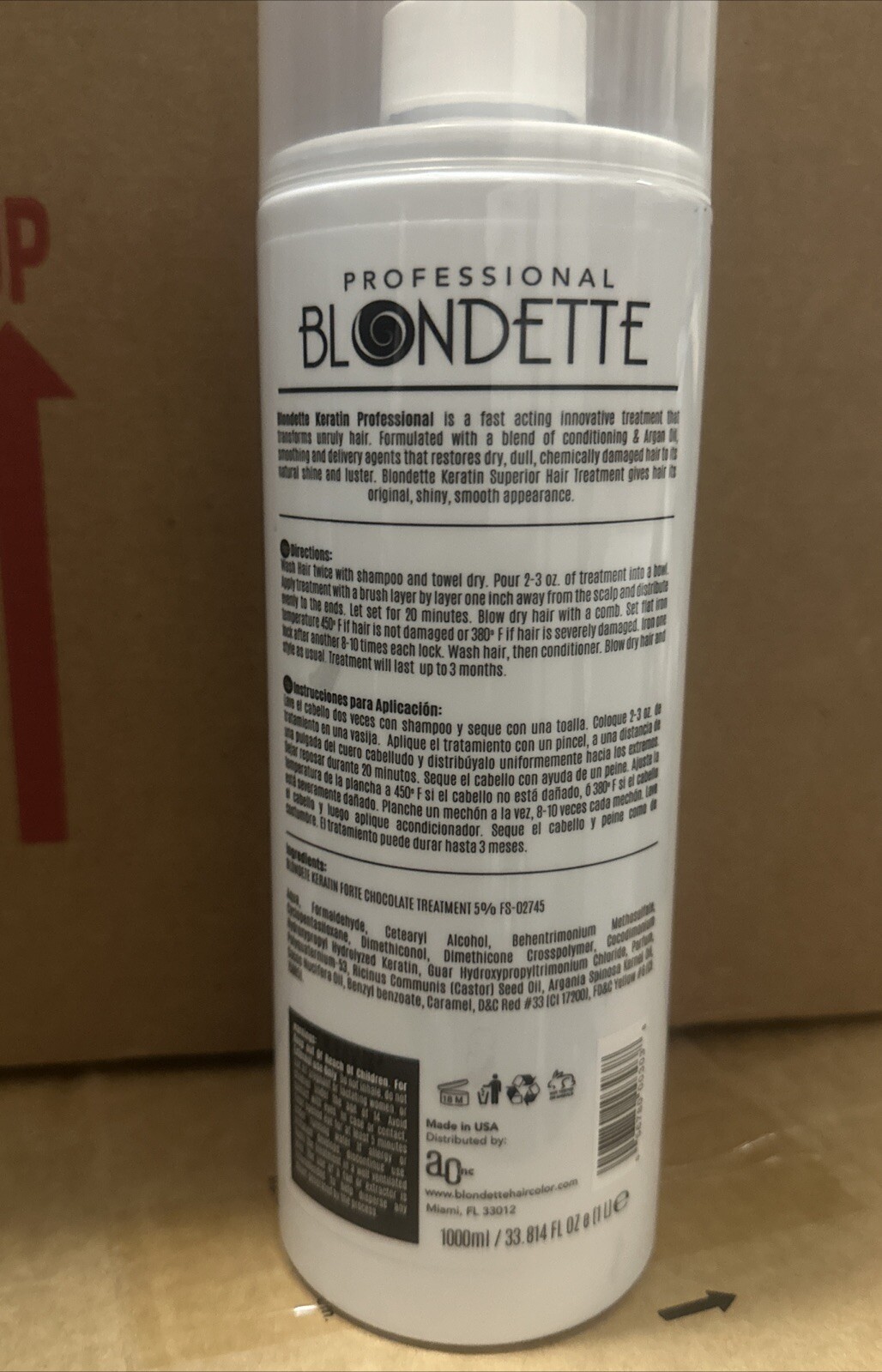 Brazilian Straightening Keratin Treatment CHOCOLATE & ARGAN OIL