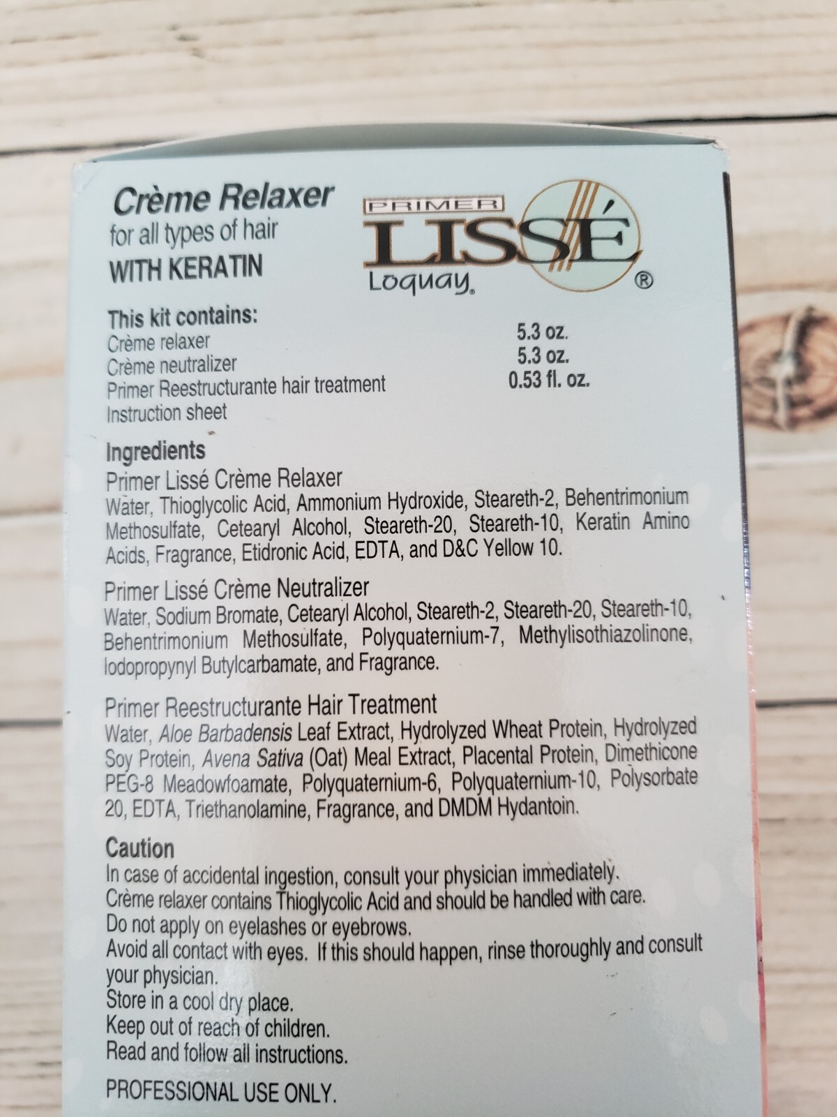 Primer Lisse Cream Hair Relaxer W/Keratin – Loquay Crema Alaciante con Queratina