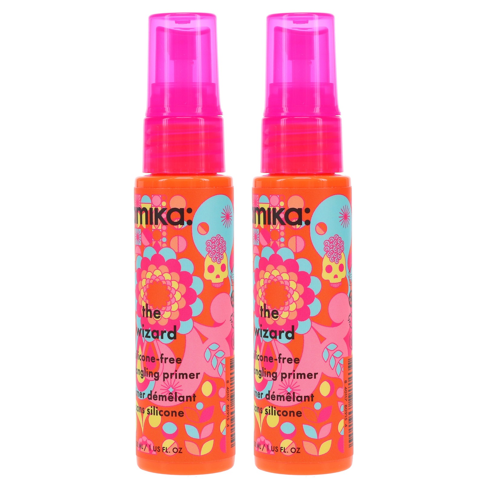 Amika The Wizard Silicone-Free Detangling Primer 1 oz 2 Pack